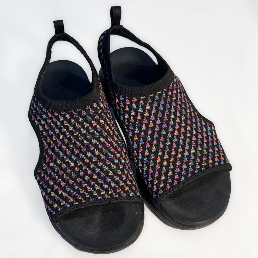 Skechers Vegan Washable Slingback Sandals black Multi Size Womens 8
